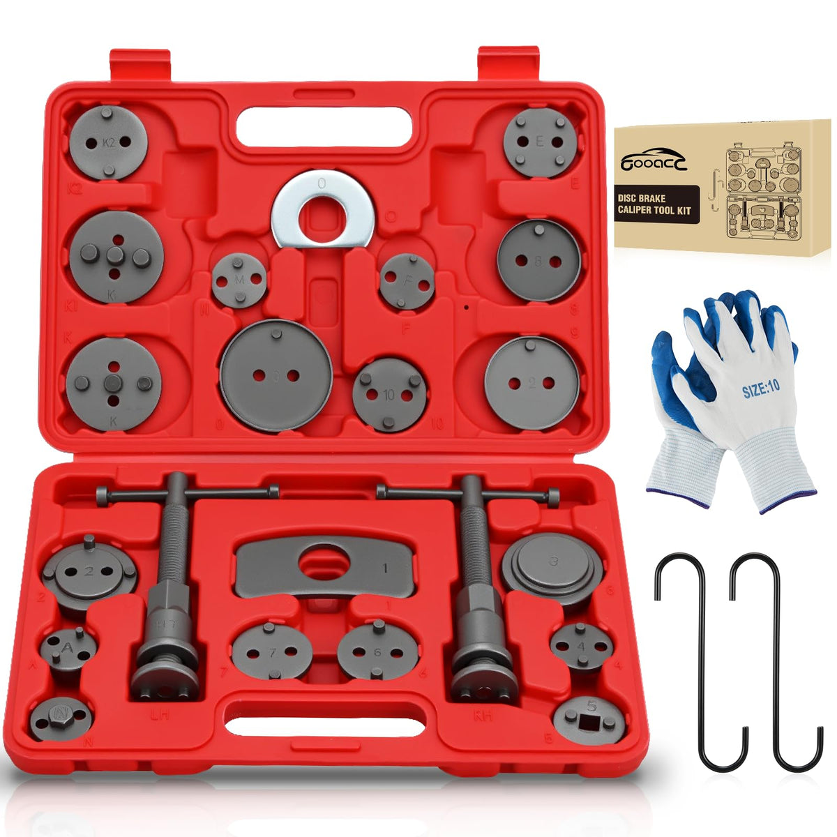 22pc Disc Brake Caliper Compression Tool Set L453605