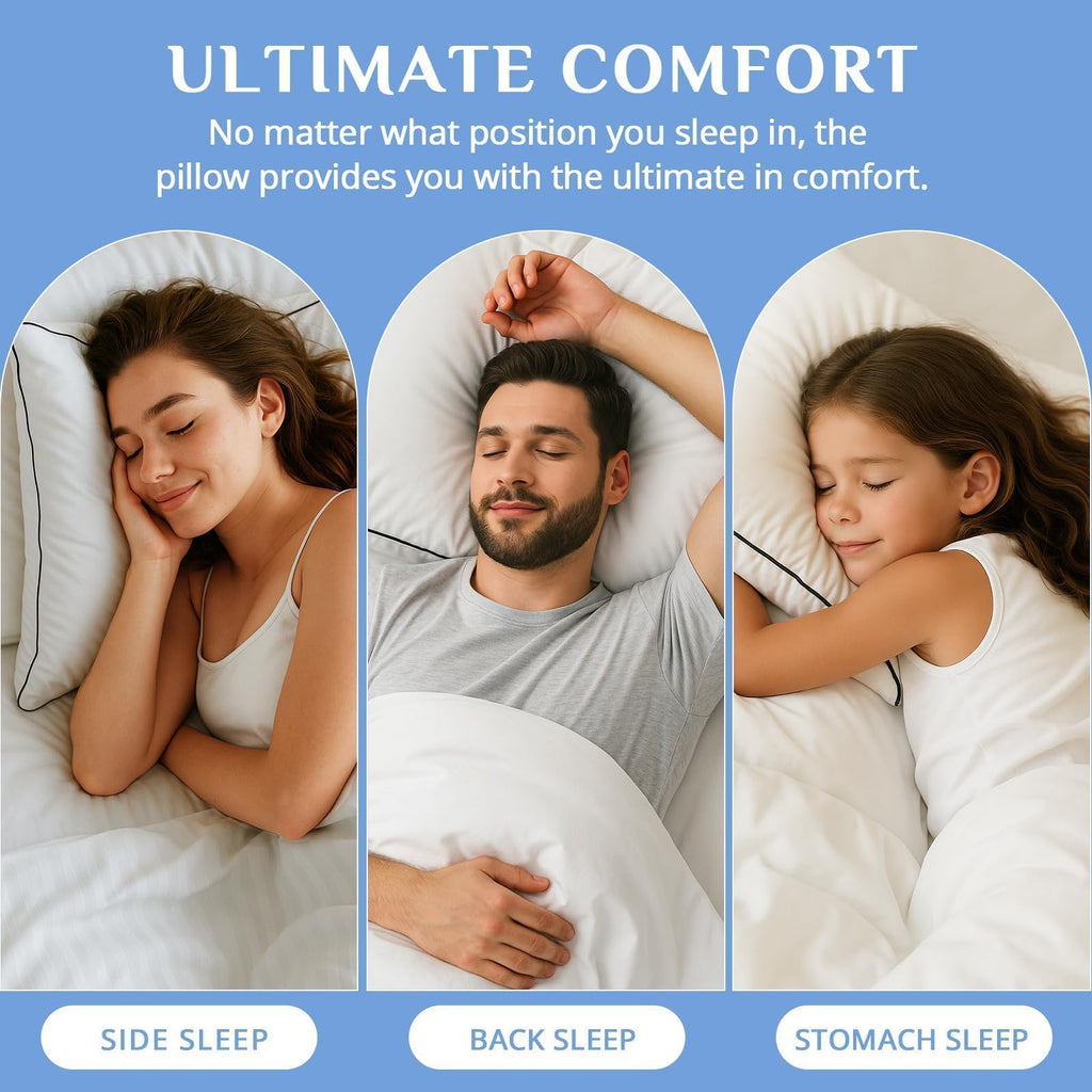 King Size Down Alternative Microfiber Pillows Set of 2 Q383