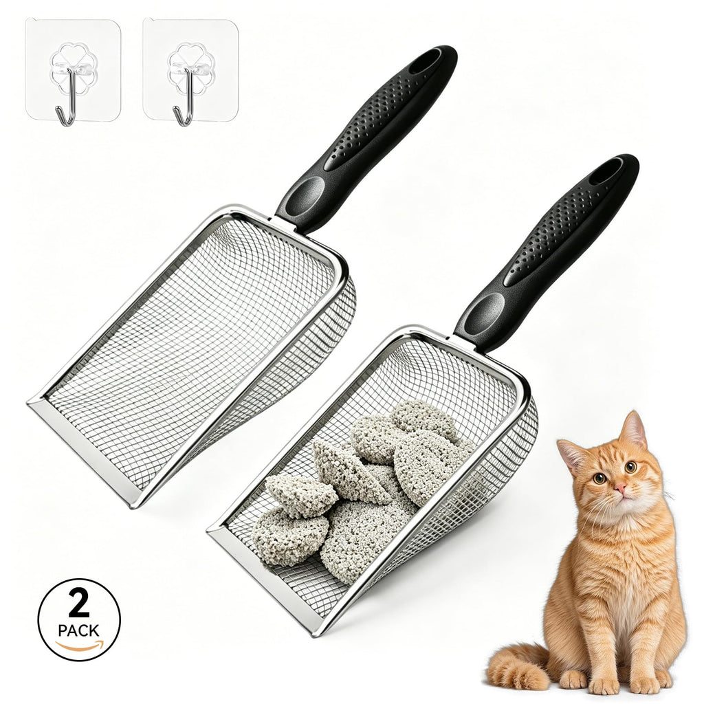 Metal Cat Litter Scoop 2 Pack Z347