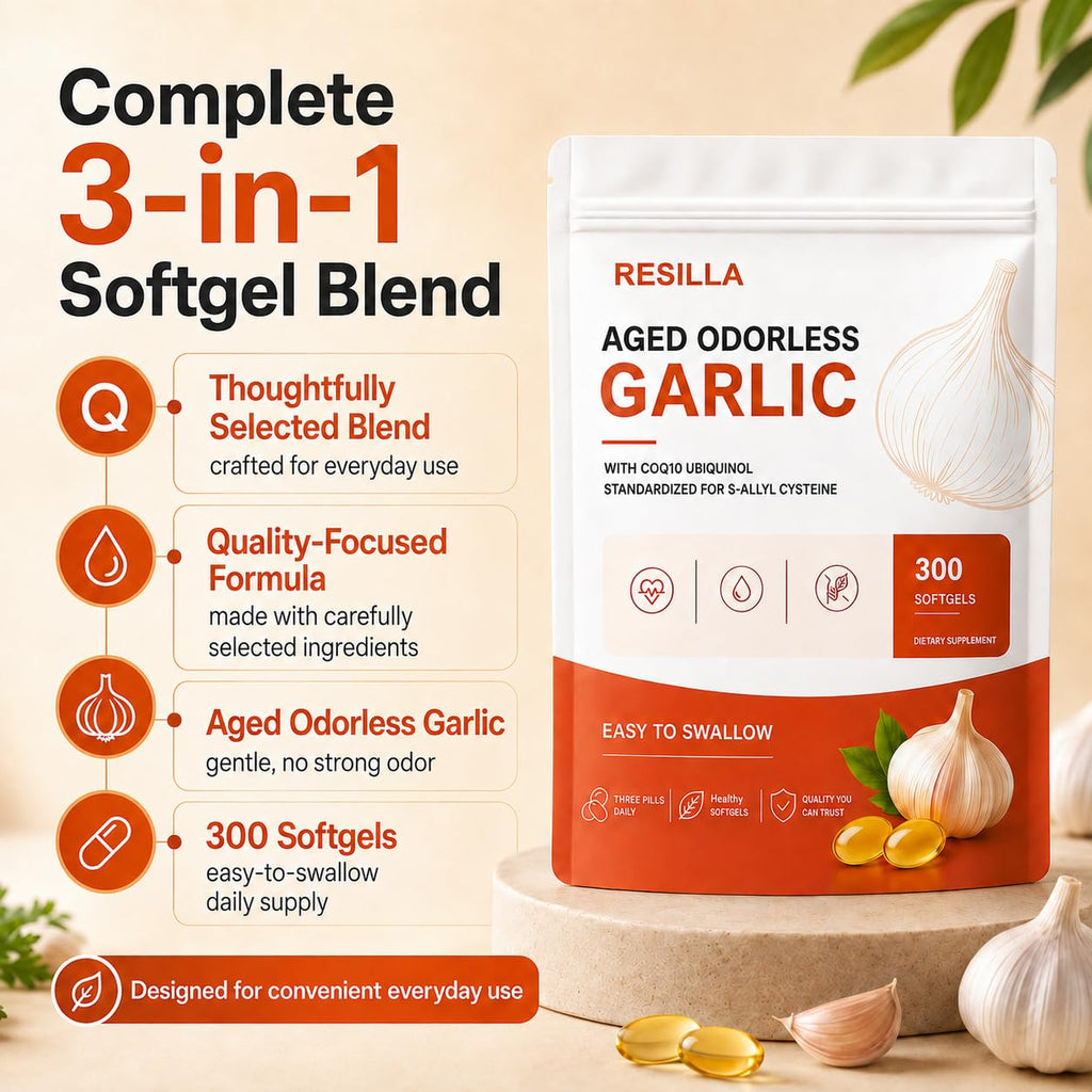 Odorless Aged Garlic Softgels, 300 Softgels K907