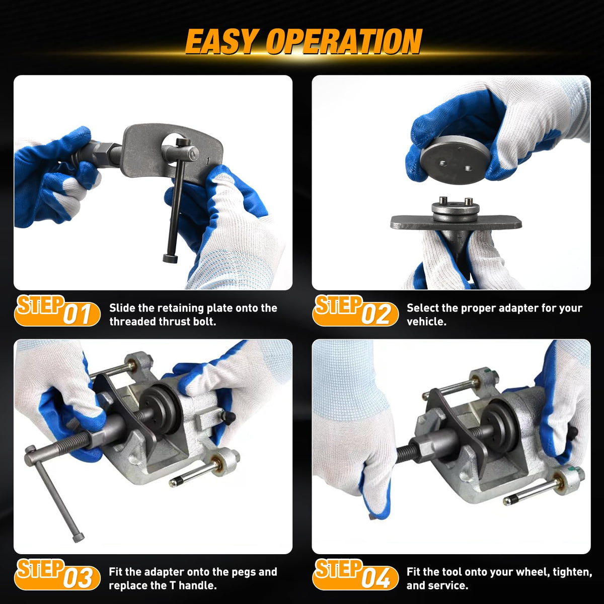 22pc Disc Brake Caliper Compression Tool Set L453605