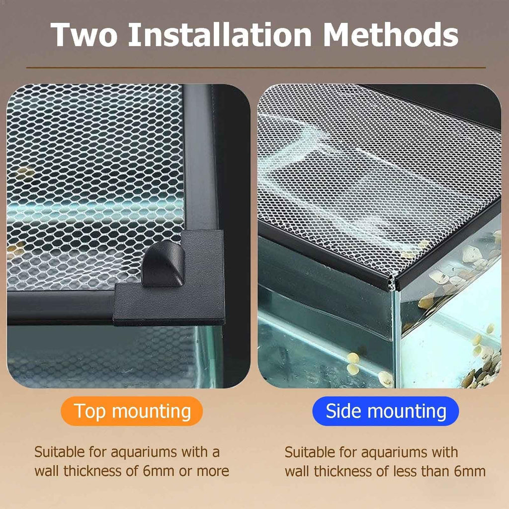 Aquarium Lid, Anti Jumping Fish Tank Lid, Magnetic Mesh Screen Netting D7808