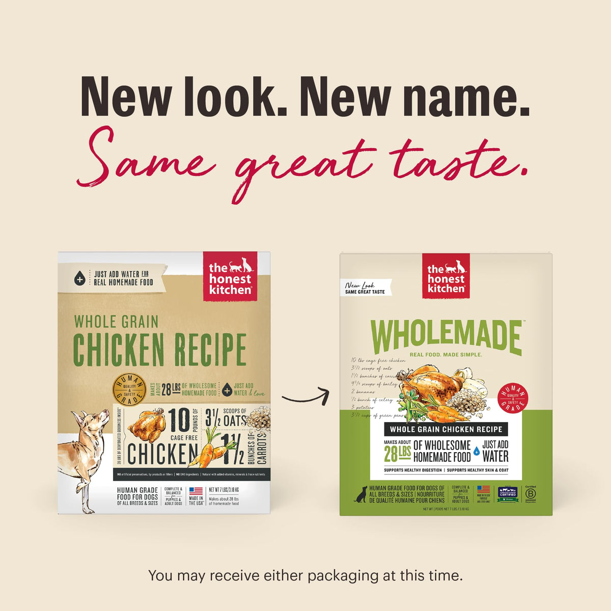 Whole Grain Chicken Recipe Dehydrated Dog Food 10 lb X340