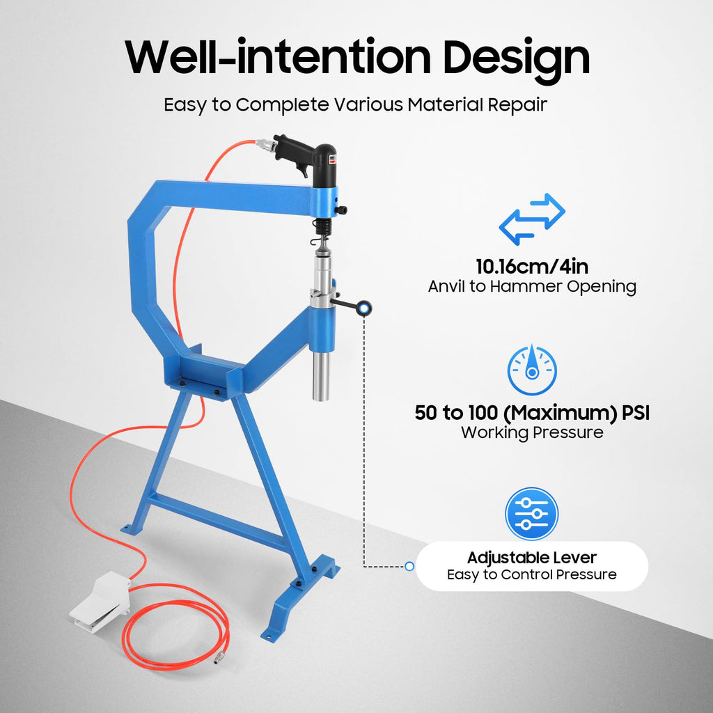 Pneumatic Planishing Hammer with Stand V7714