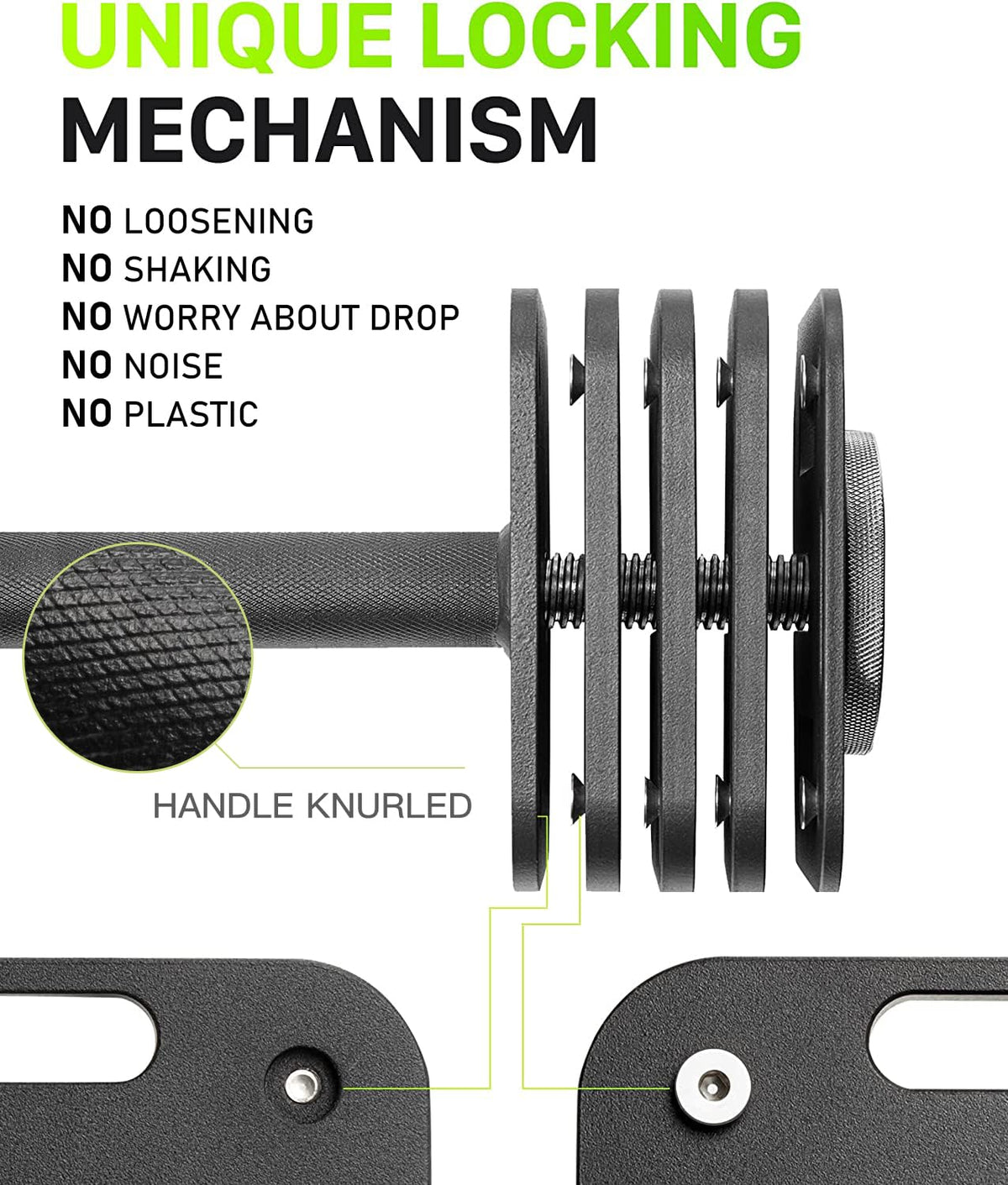 Adjustable Dumbbell Set 10-50lb O1291