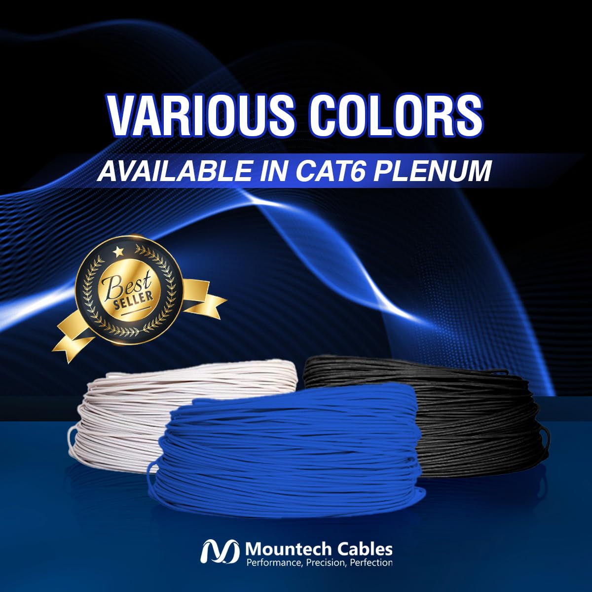 1000FT Blue Cat6 Plenum Ethernet Cable S306