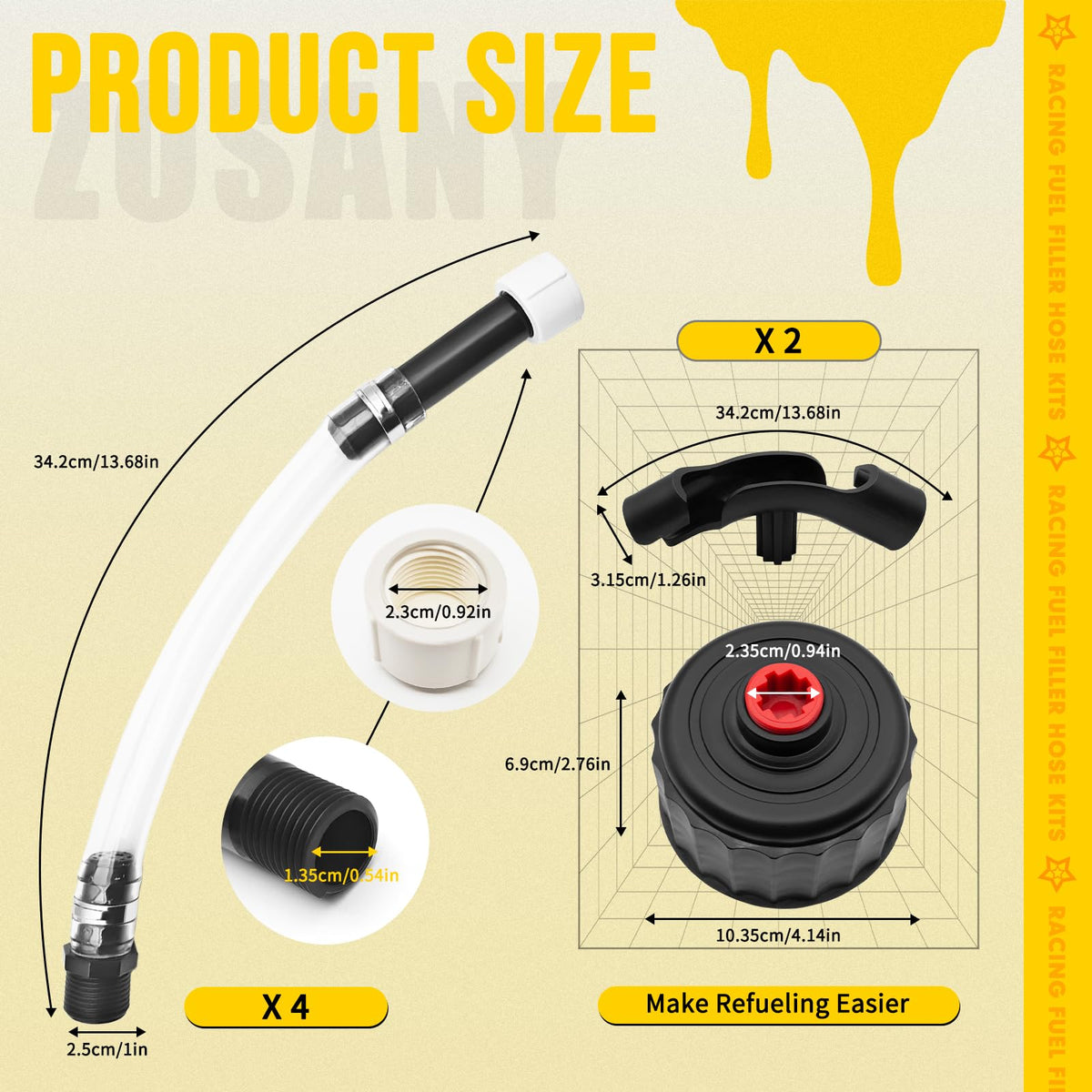 Fuel Jug Hose Kit 4 Pack W1298