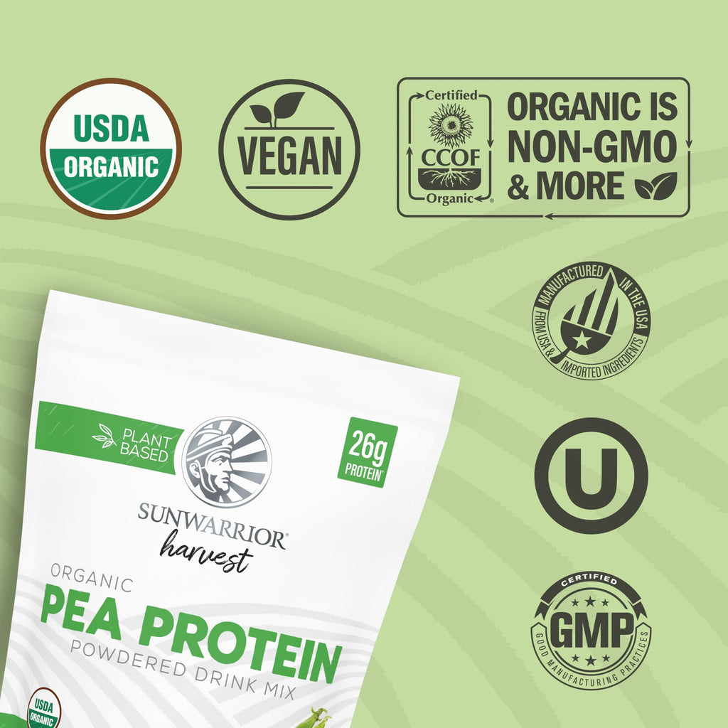 Organic Pea Protein Powder 35 Servings Unflavored X2414