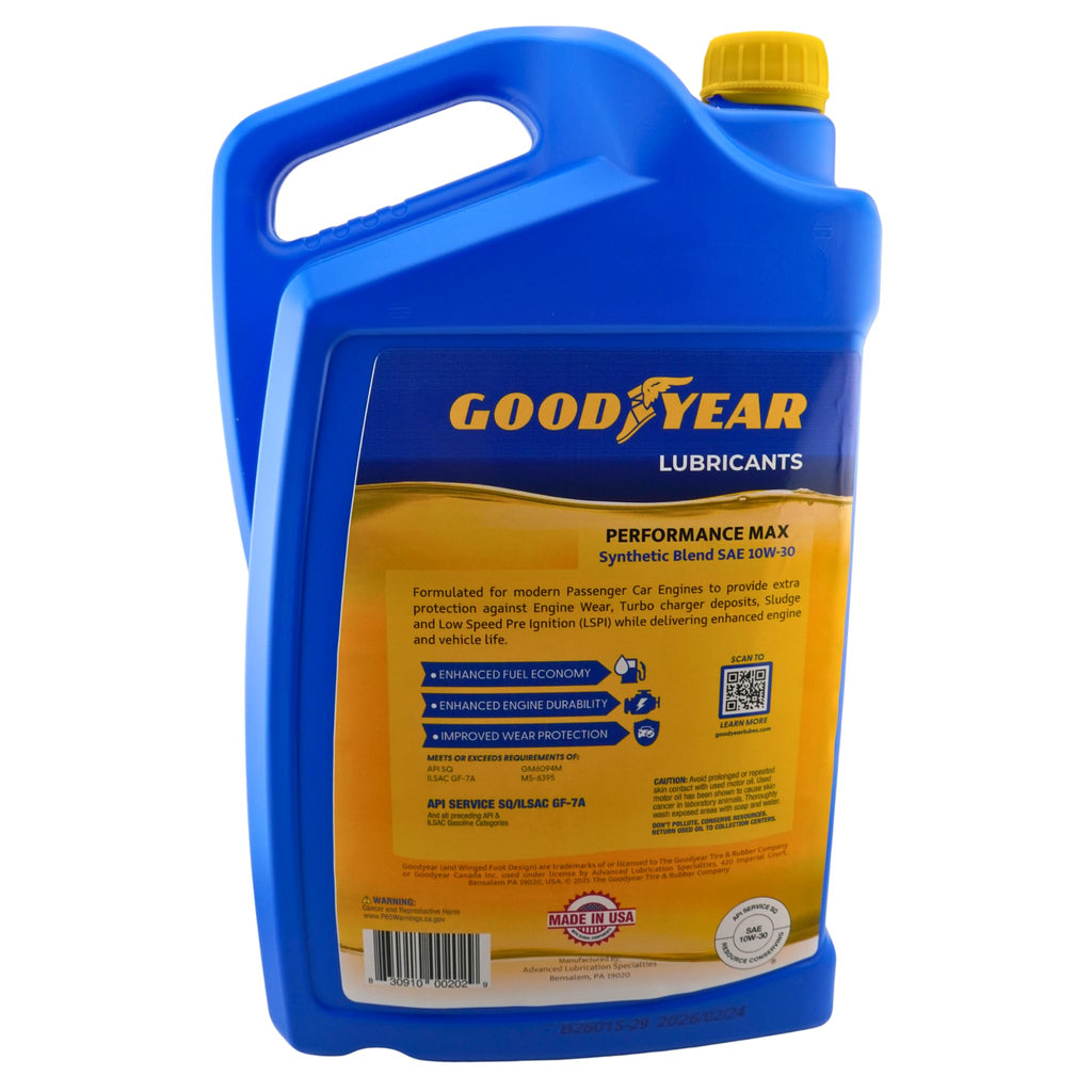 Synthetic Blend SAE 10W-30 Motor Oil 5 Quart F313