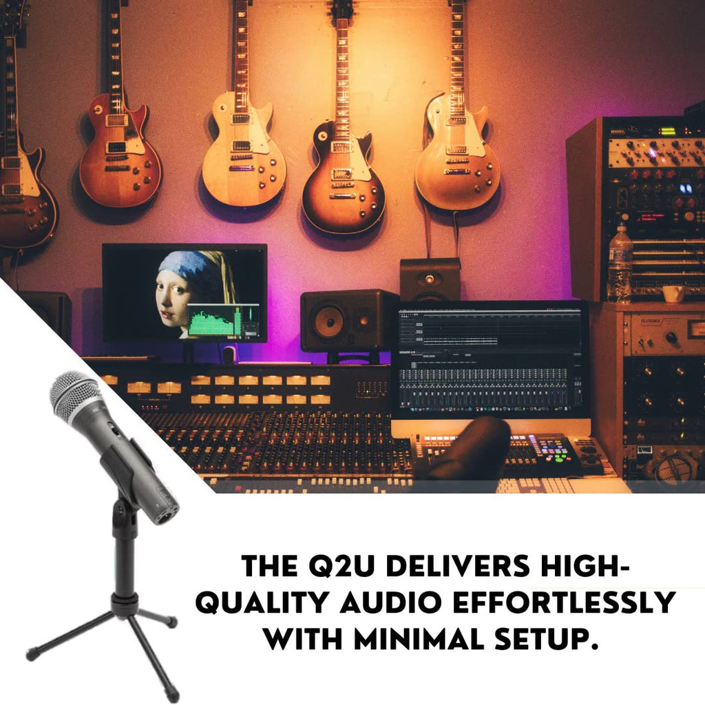 Black USB/XLR Dynamic Microphone Pack F19540