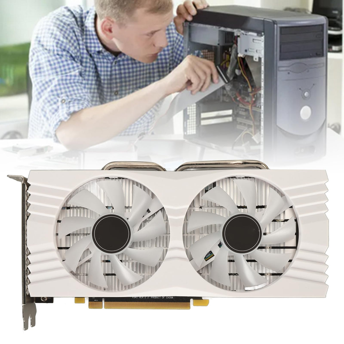 8GB GDDR5 RX 580 Graphics Card with Cooling Fans D1740