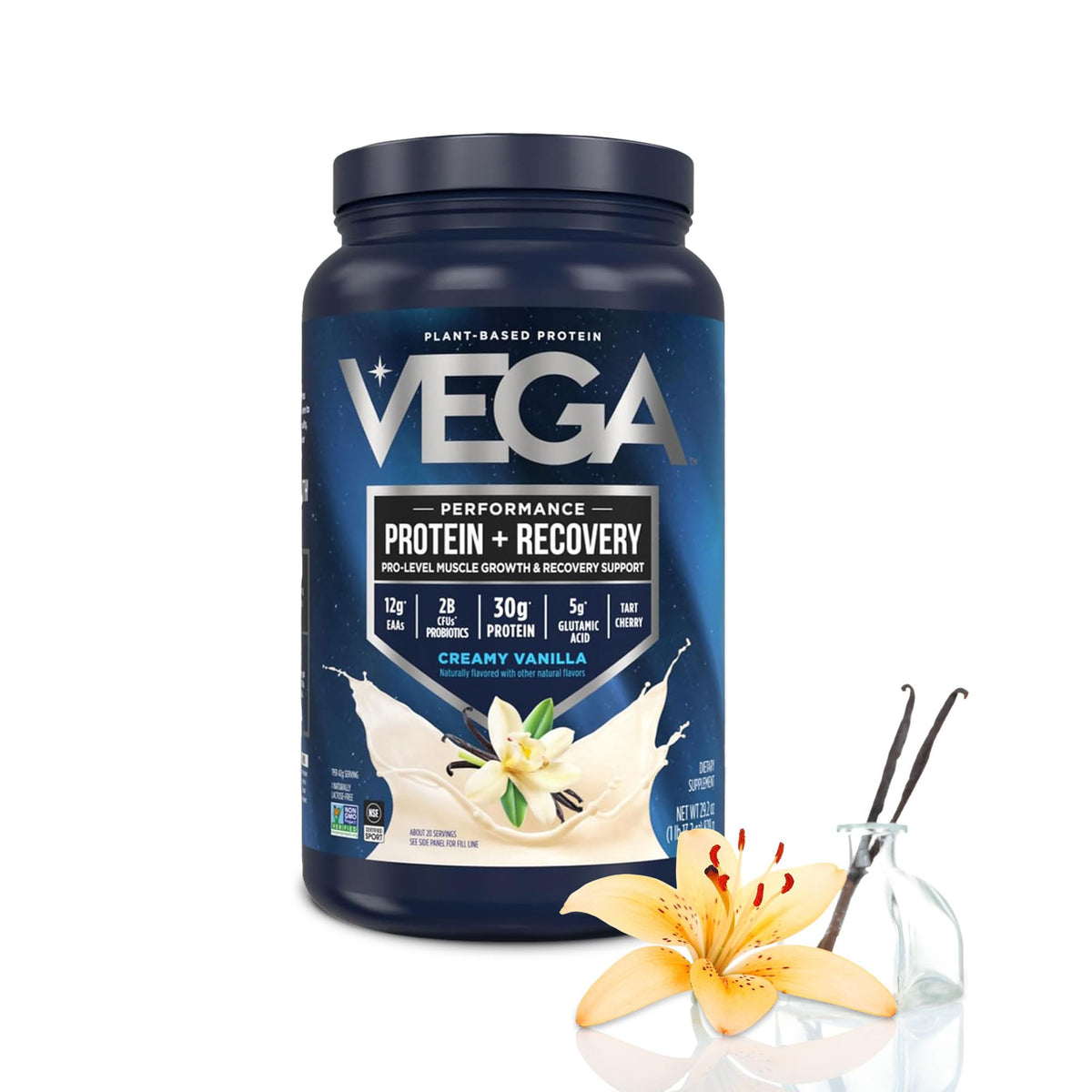 Vanilla Vegan Protein Powder 28.8 oz K364