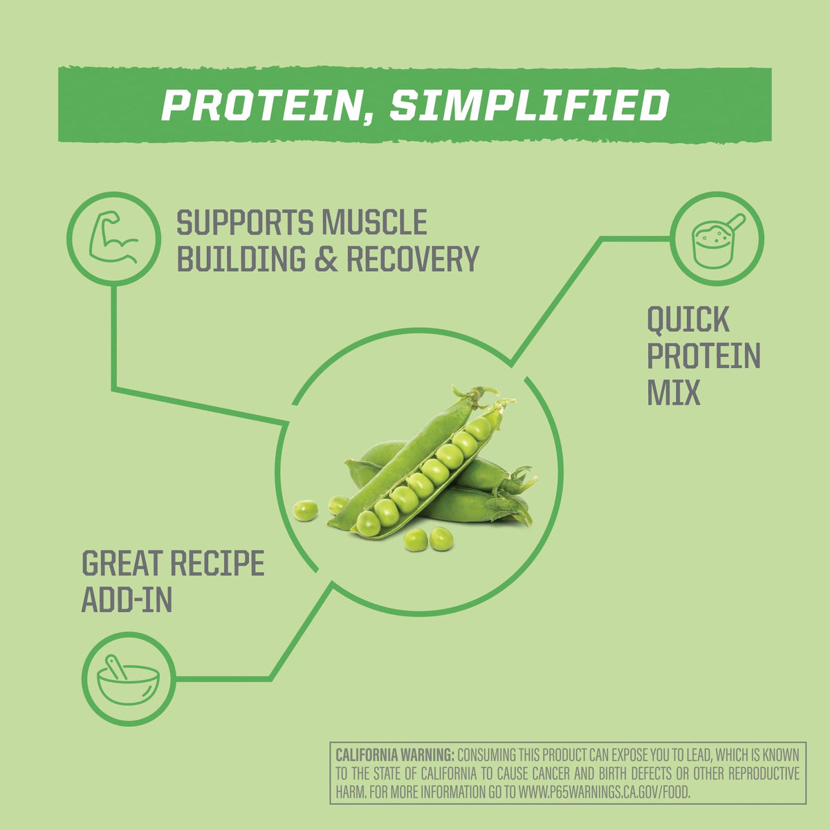 Organic Pea Protein Powder 35 Servings Unflavored X2414