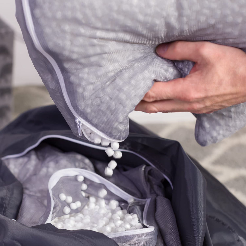 Bean Bag Refill Single Pack White with EZ-Pour Zipper Spout P12289
