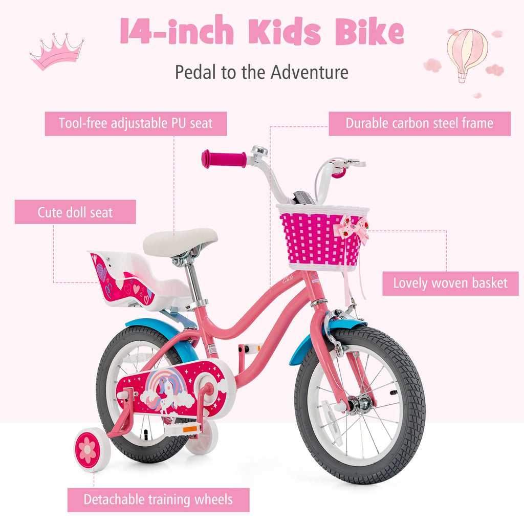 14 Inch Kids Bike with Training Wheels B957