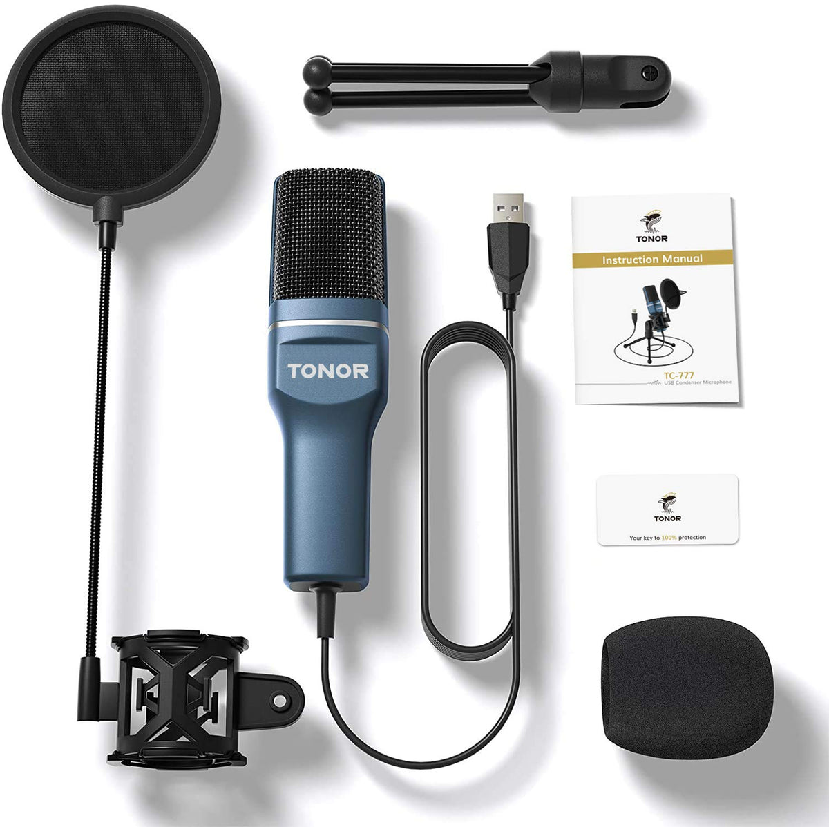 USB Microphone and Microphone Arm Stand R654393