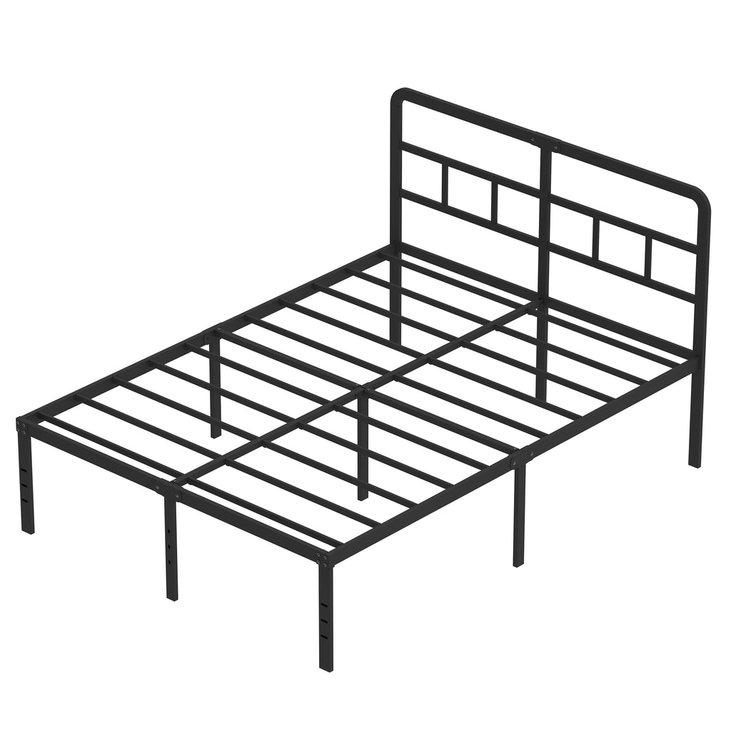18 Inch Metal Queen Bed Frame with Headboard O3030