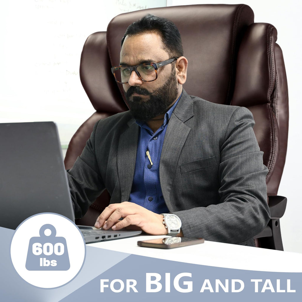 Big and Tall Office Chair with Adjustable Headrest L77784