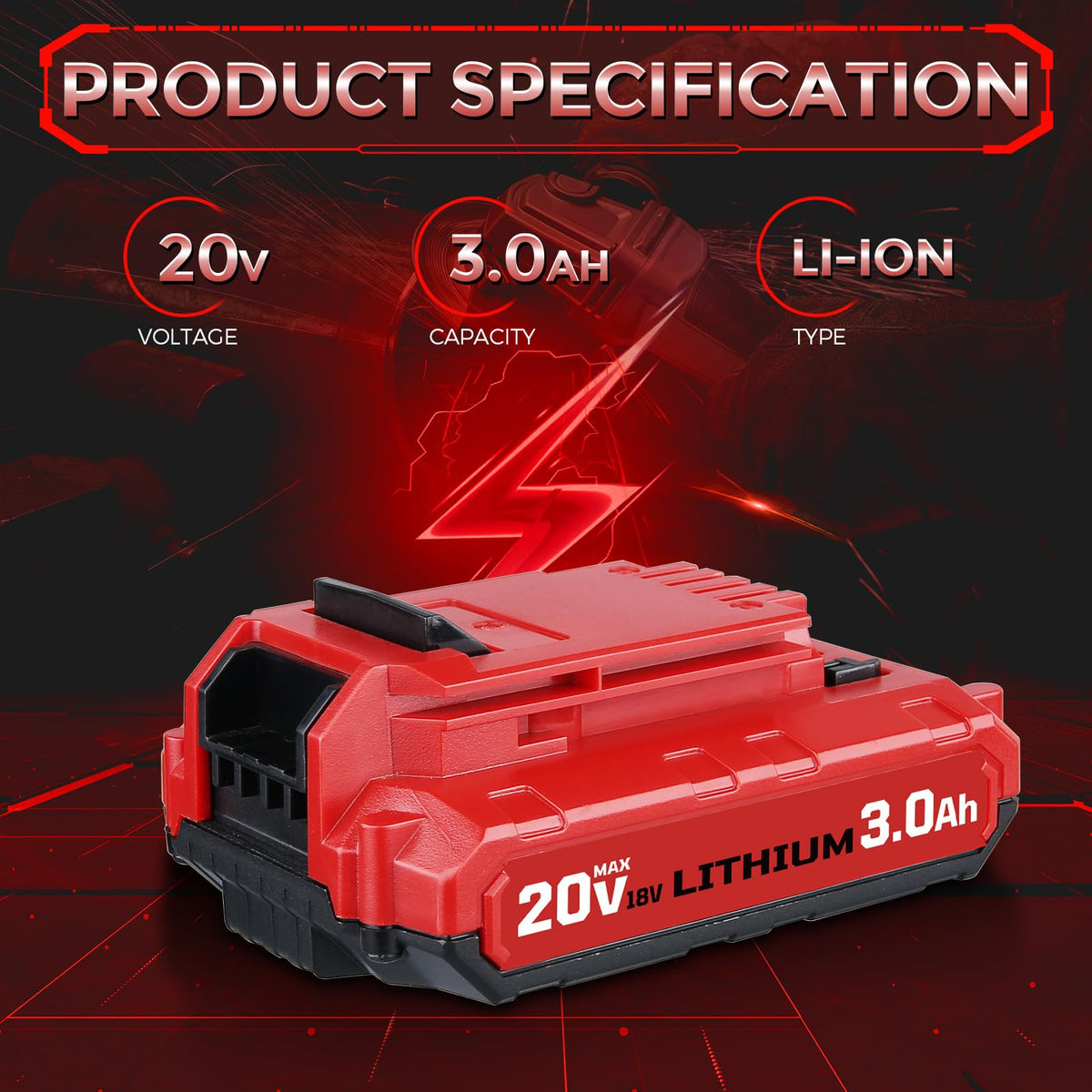 20V Li-ion Replacement Battery T753965