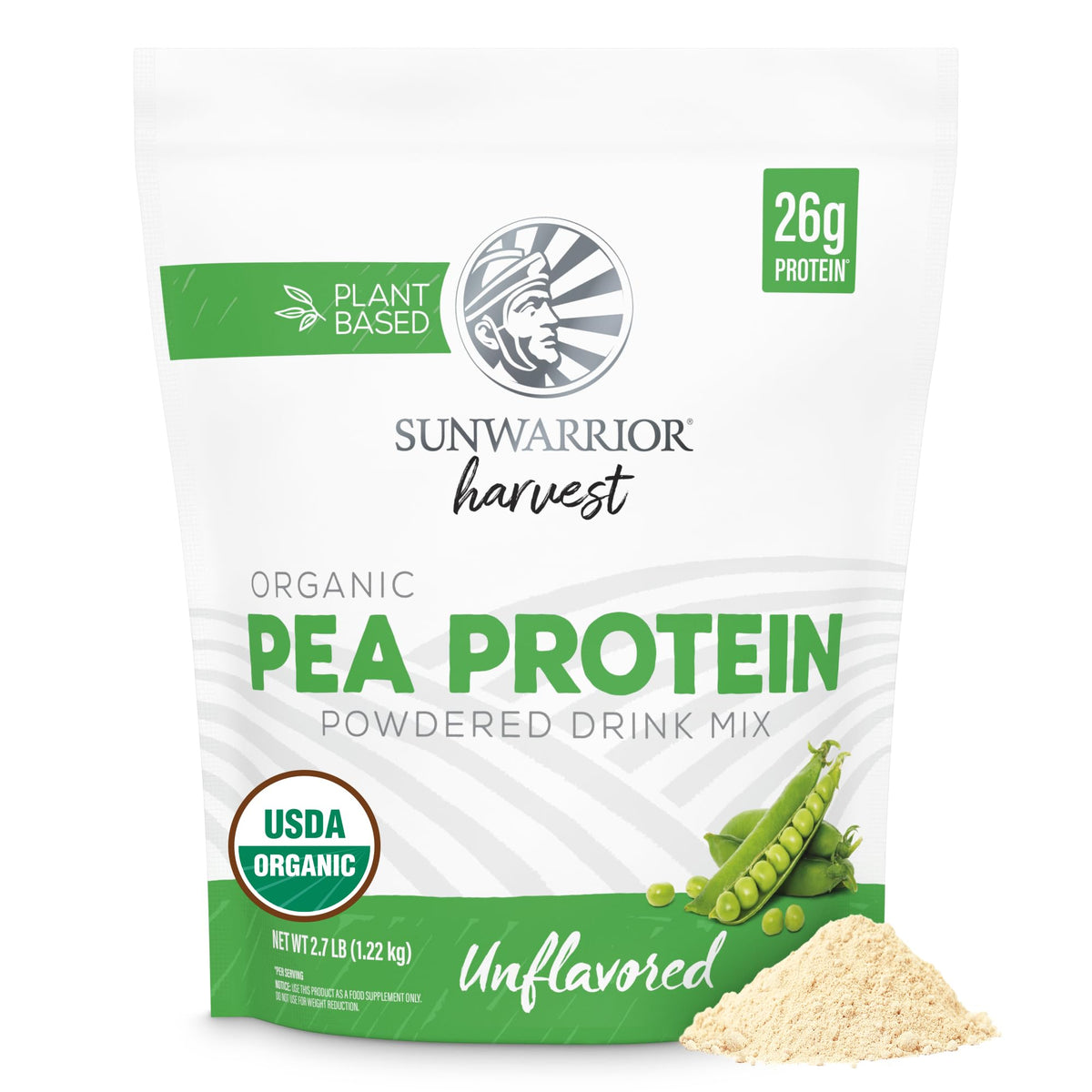 Organic Pea Protein Powder 35 Servings Unflavored X2414