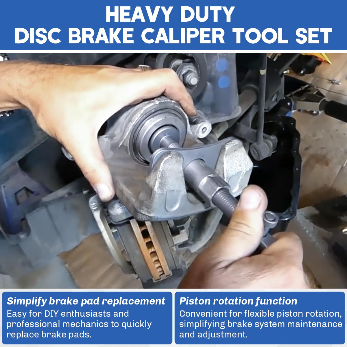 Heavy-Duty Disc Brake Caliper Tool Kit 24pcs K8180