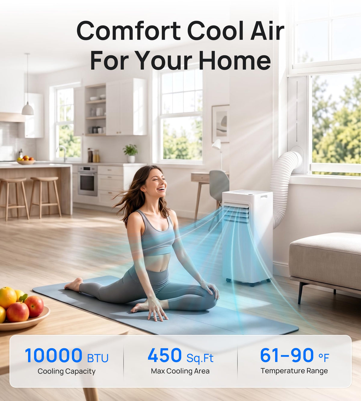10,000 BTU 4-in-1 Portable Air Conditioner O524612