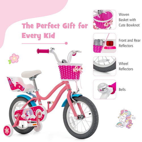 14 Inch Kids Bike with Training Wheels B957