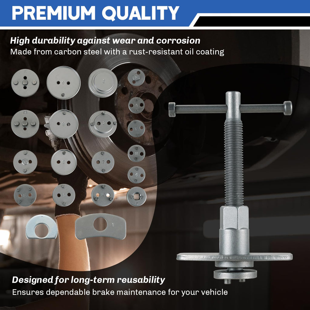 Heavy-Duty Disc Brake Caliper Tool Kit 24pcs K8180