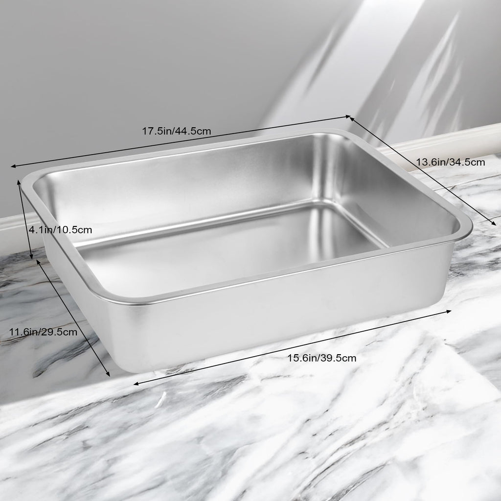 Large Stainless Steel Cat Litter Box X6422