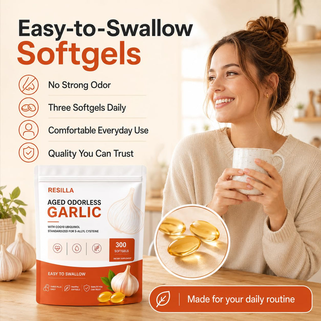 Odorless Aged Garlic Softgels, 300 Softgels K907