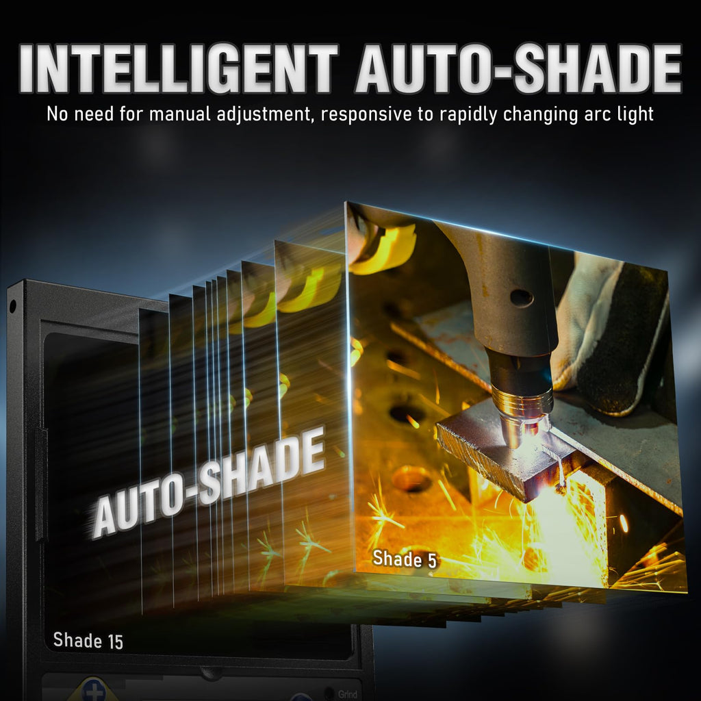 Auto-Shade Welding Helmet with Digital Filter H106