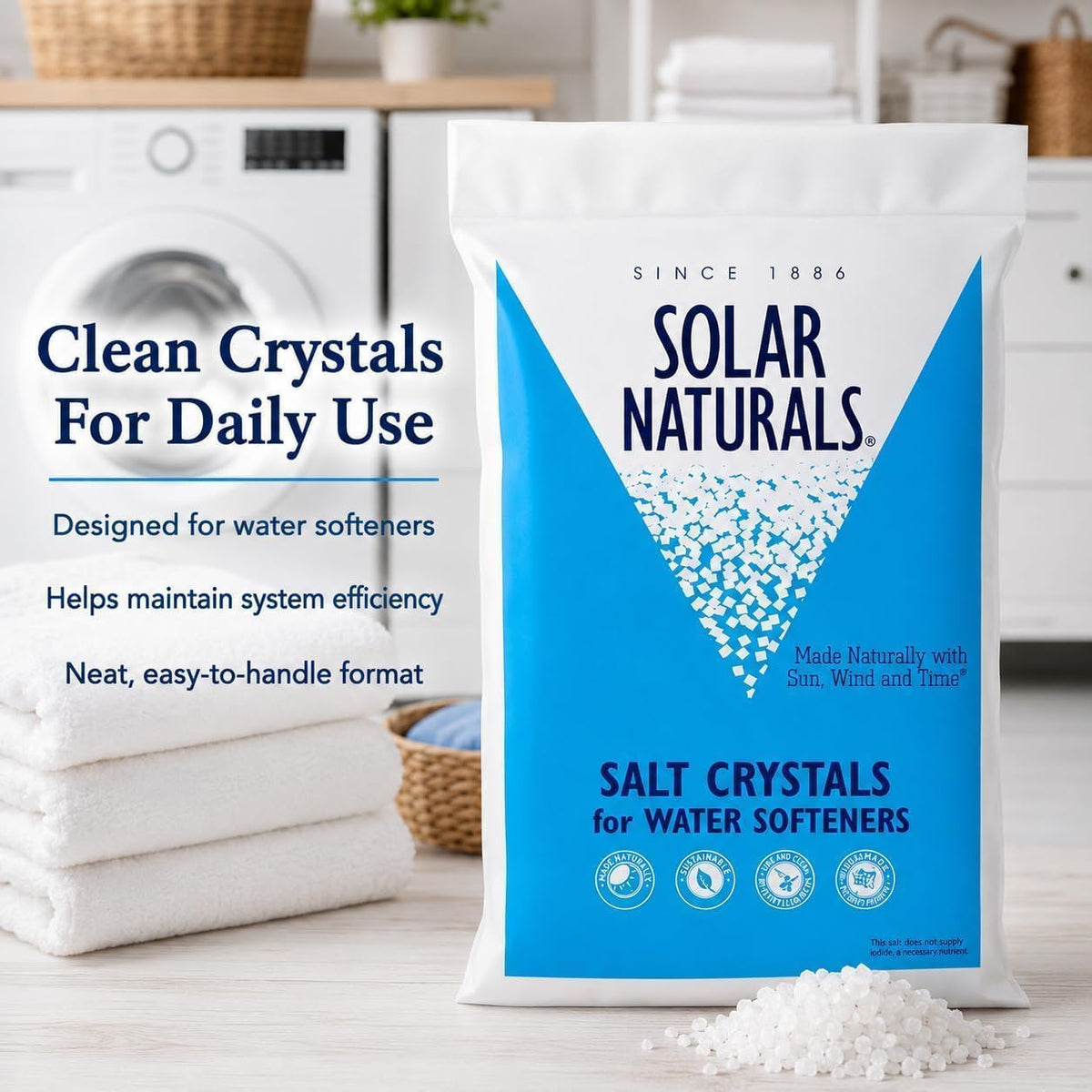 40 lb Solar Salt Crystals N593750