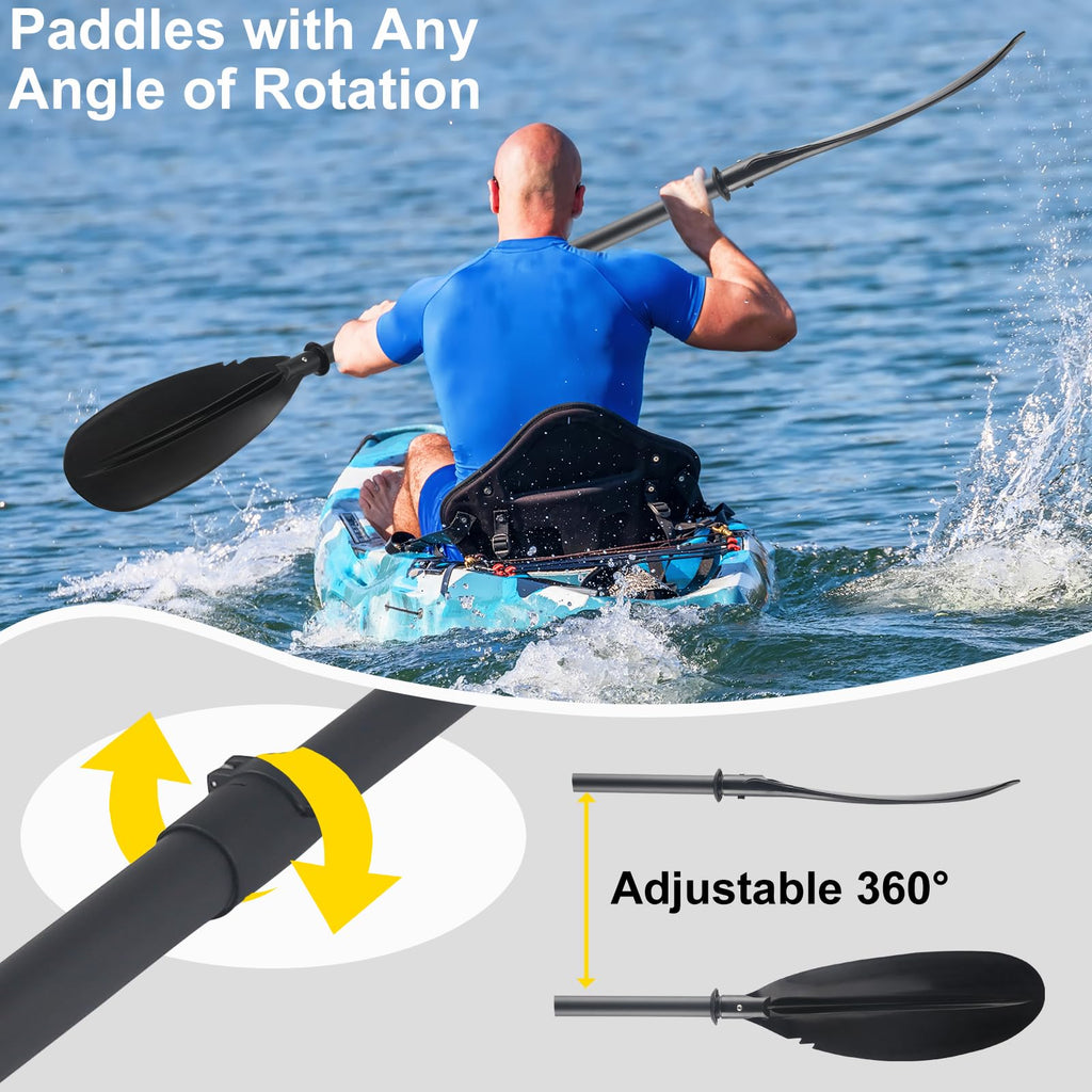 Telescopic Canoe Paddle 70inch to 95inch Black S4247