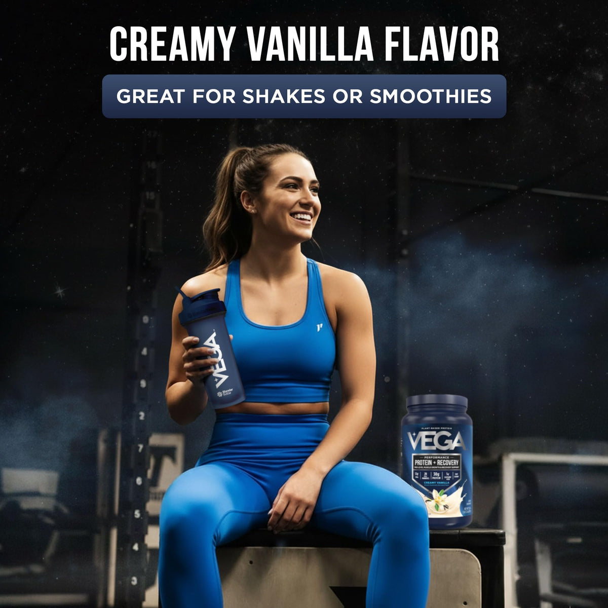 Vanilla Vegan Protein Powder 28.8 oz K364