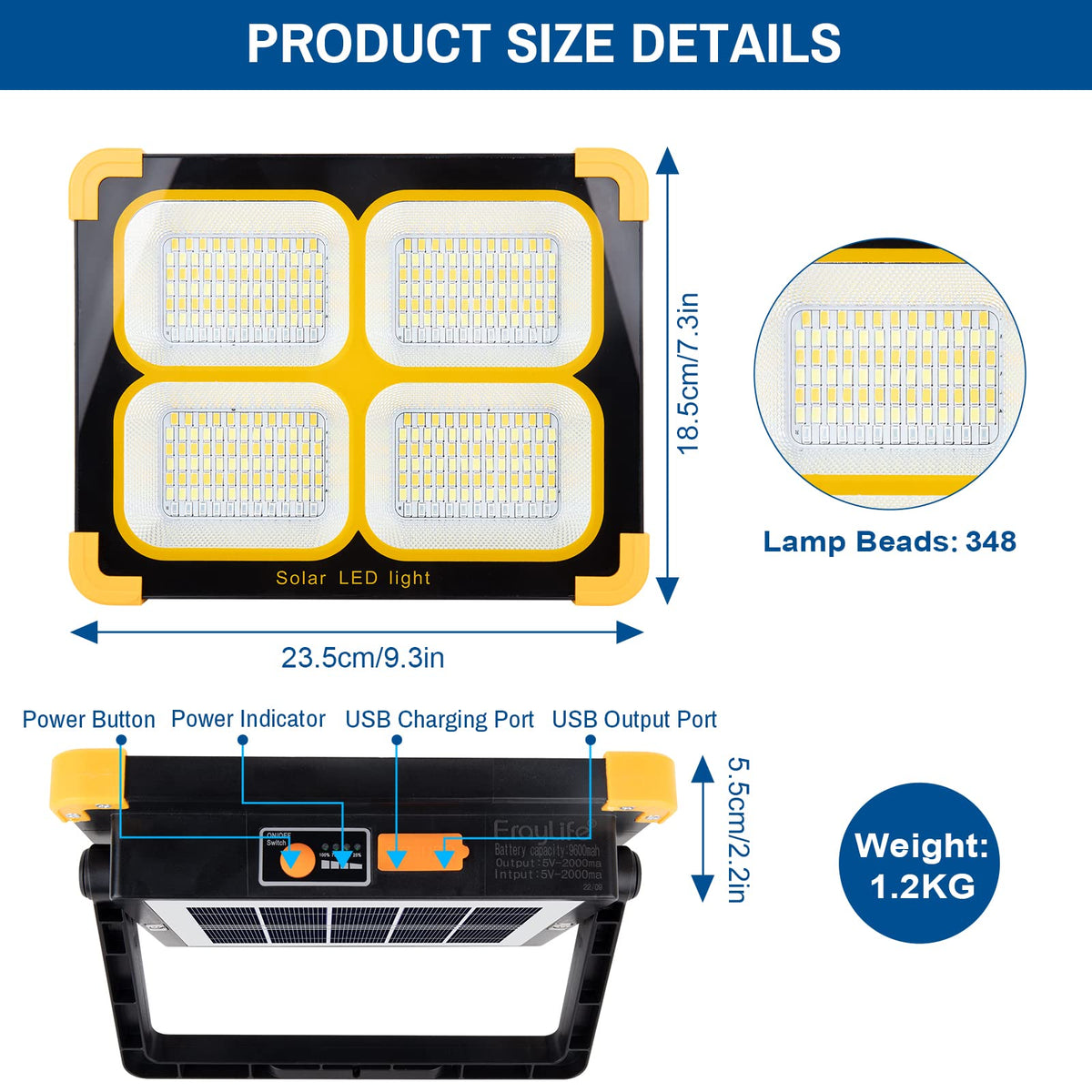 120W Rechargeable LED Worklight X746
