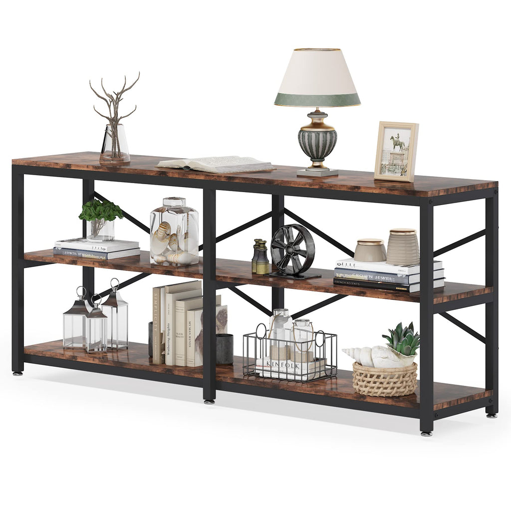 70.9 Inch 3-Tier Console Table with Storage Shelves Q6044