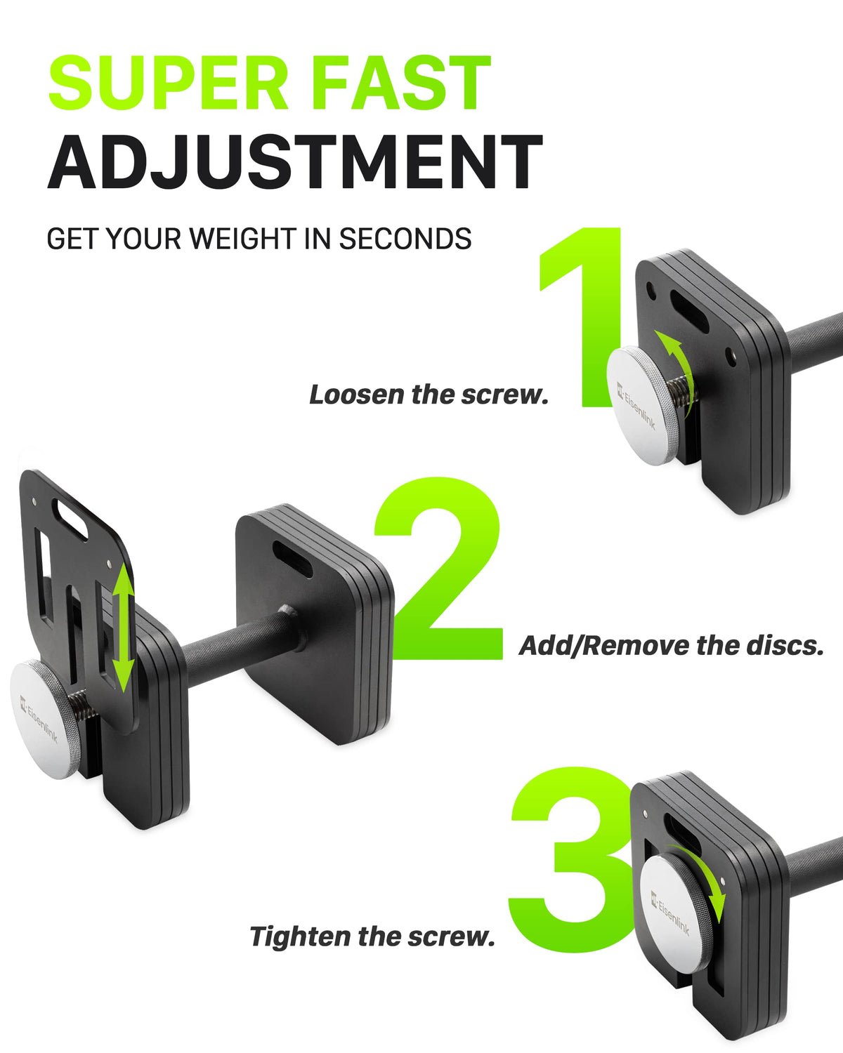 Adjustable Dumbbell Set 10-50lb O1291
