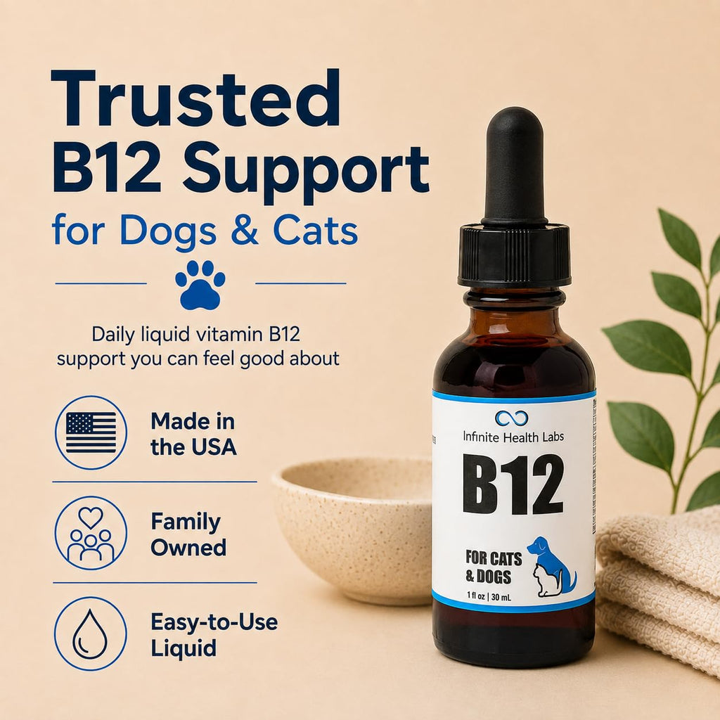 Vitamin B12 for Dogs & Cats, Methylcobalamin, 1 oz O997841