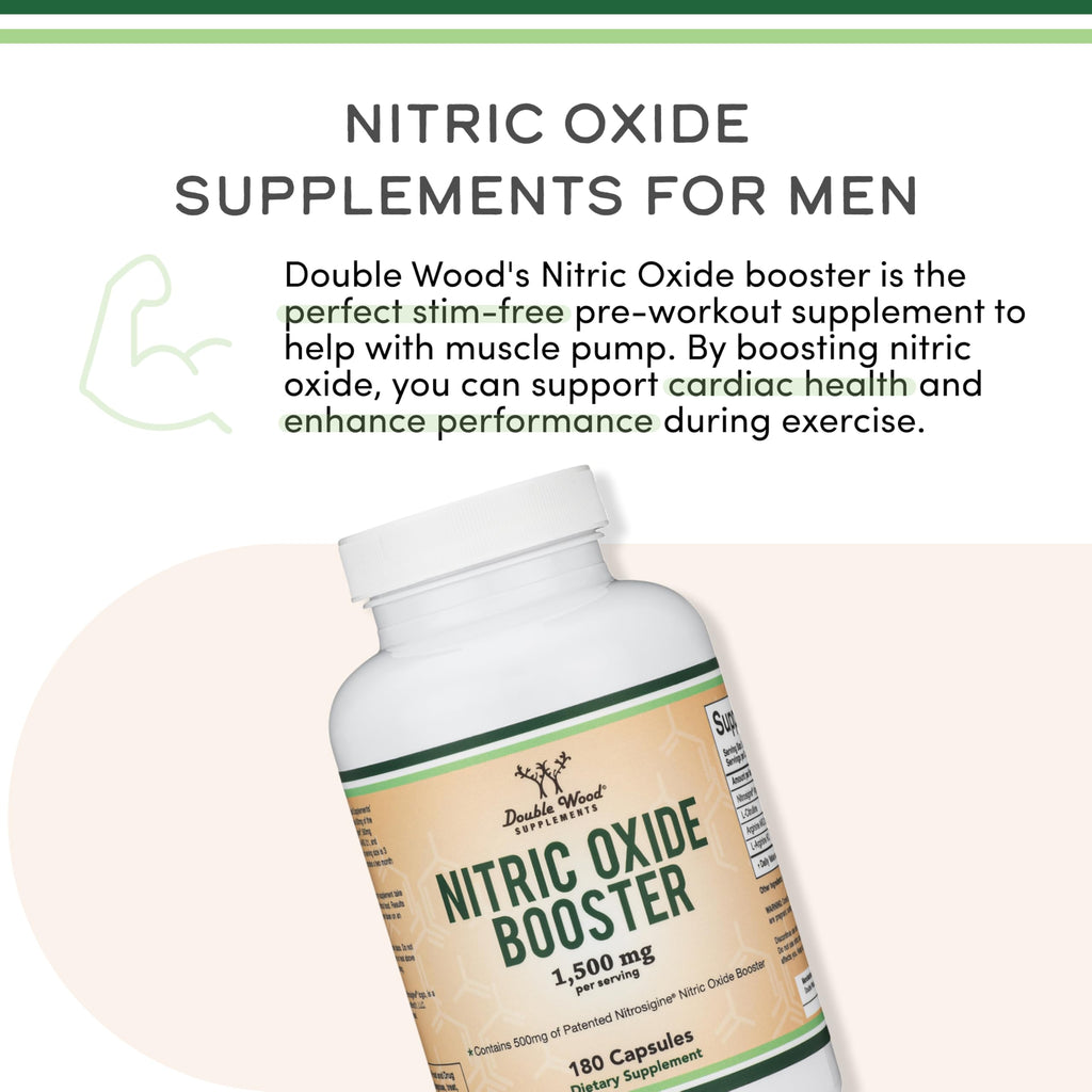 Nitric Oxide Booster, Nitrosigine + Citrulline, 180 Capsules E3663
