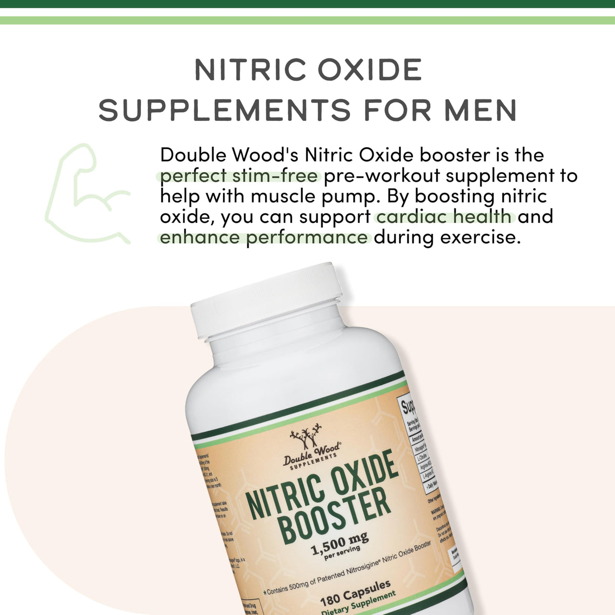 Nitric Oxide Booster, Nitrosigine + Citrulline, 180 Capsules E3663