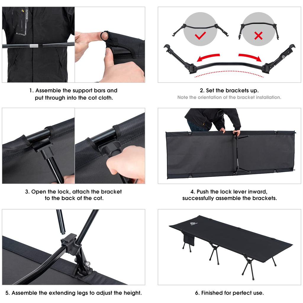 Ultralight Aluminium Camping Cot Y4488