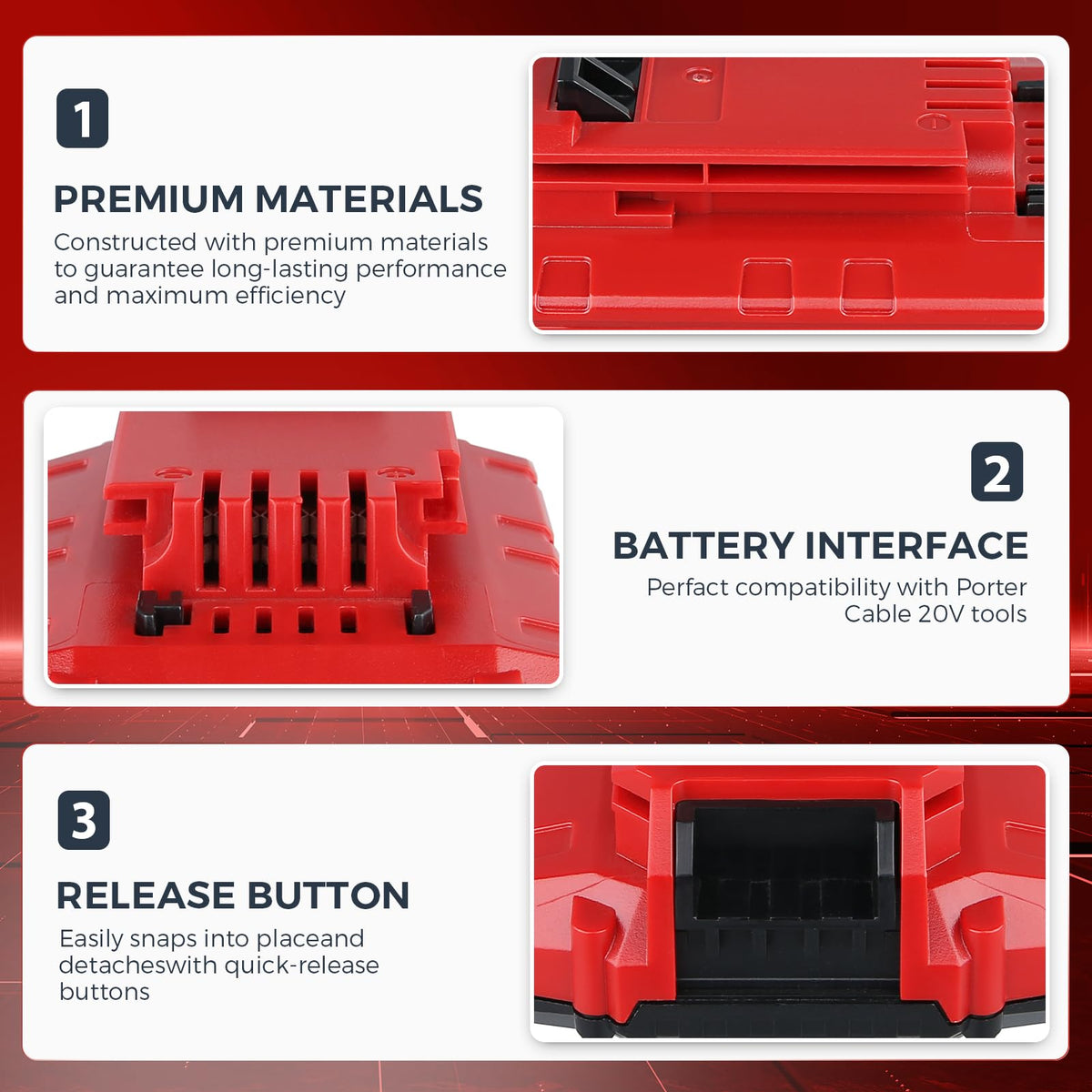 20V Li-ion Replacement Battery T753965