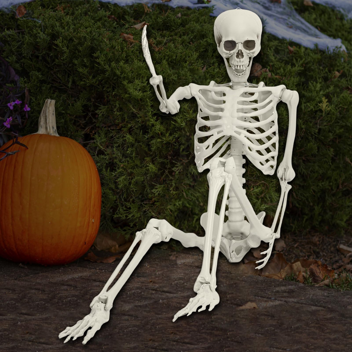 Halloween Skeleton Poseable Prop C9764