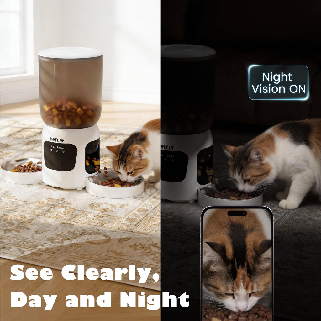 Automatic Cat Feeder with Dual Camera F85083