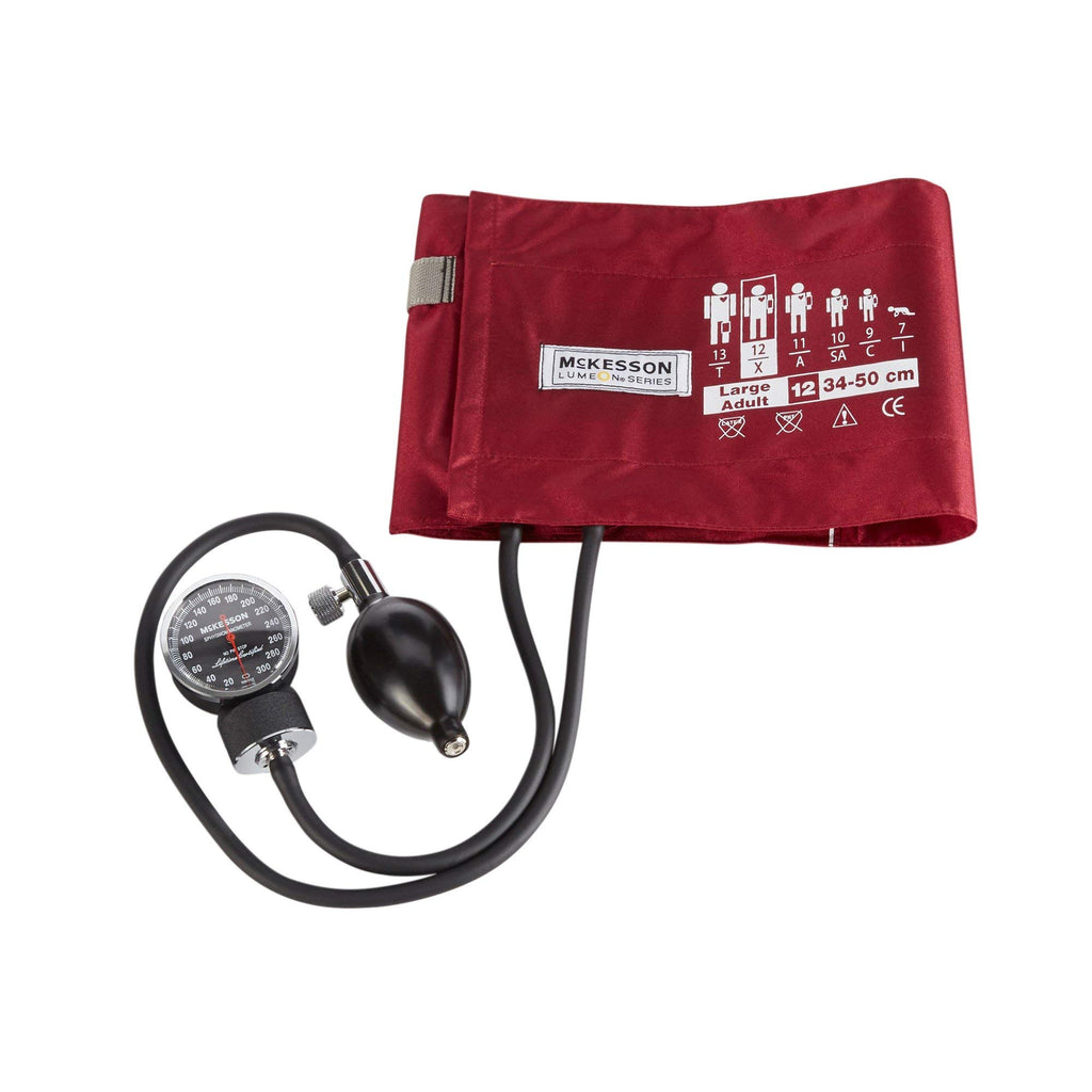 Aneroid Sphygmomanometer, Burgundy, Large, 34-50 cm, 1 ct C5295