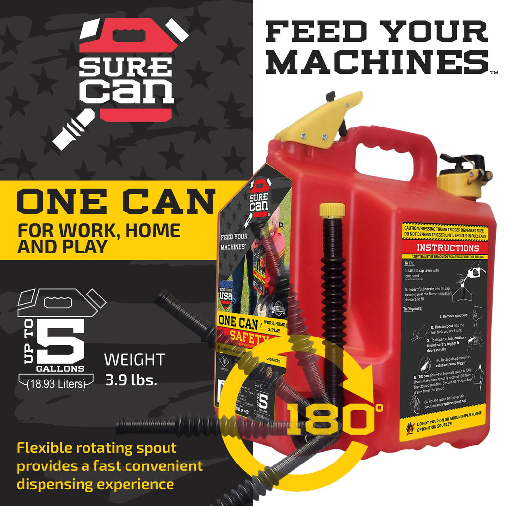 5 Gallon Type II Storage Container with Rotating Spout V15489