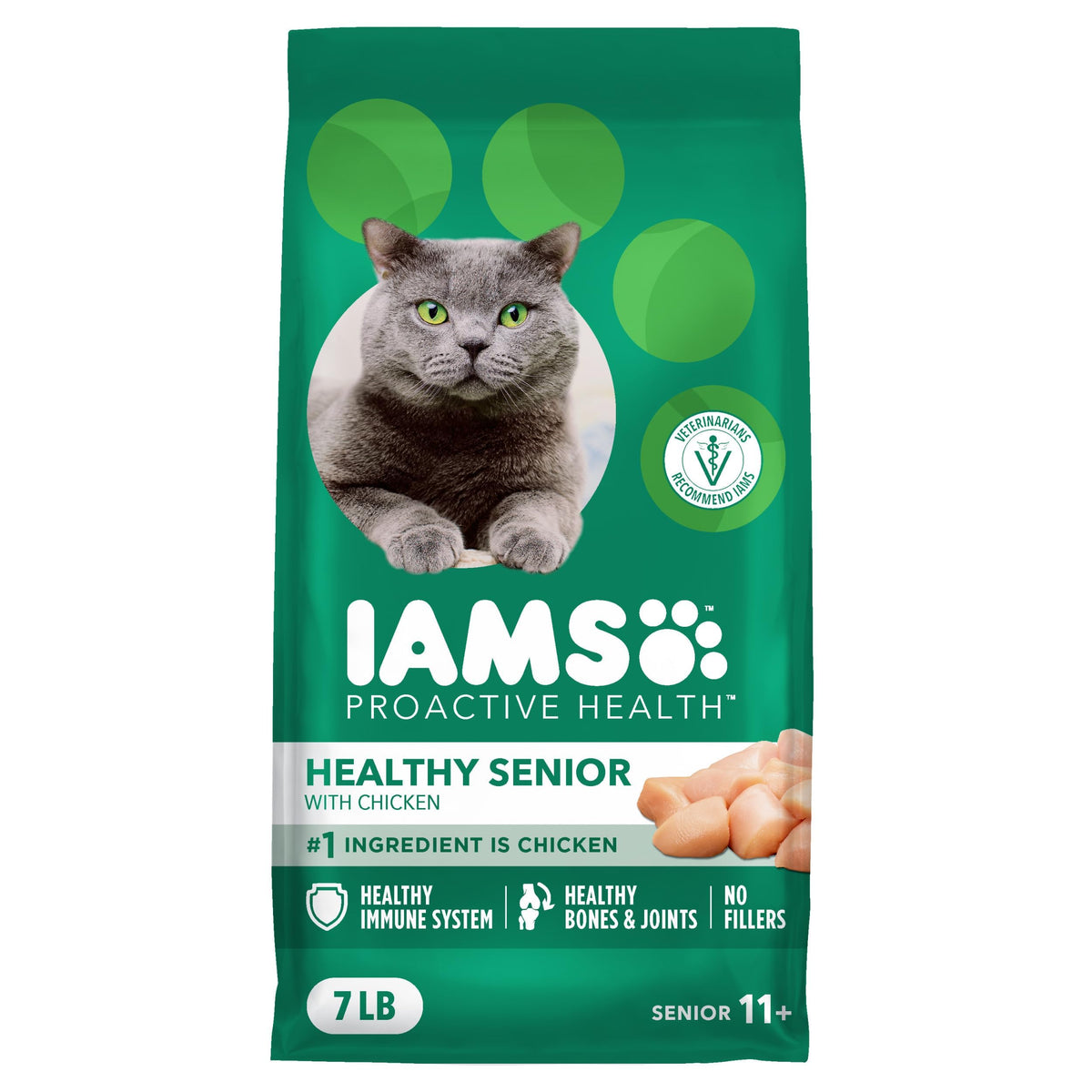 Senior Chicken Dry Cat Food 7 lb Z6876