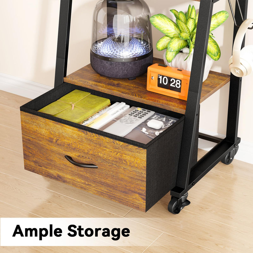 Rolling TV Stand on Wheels for 32-55 Inch TVs E334