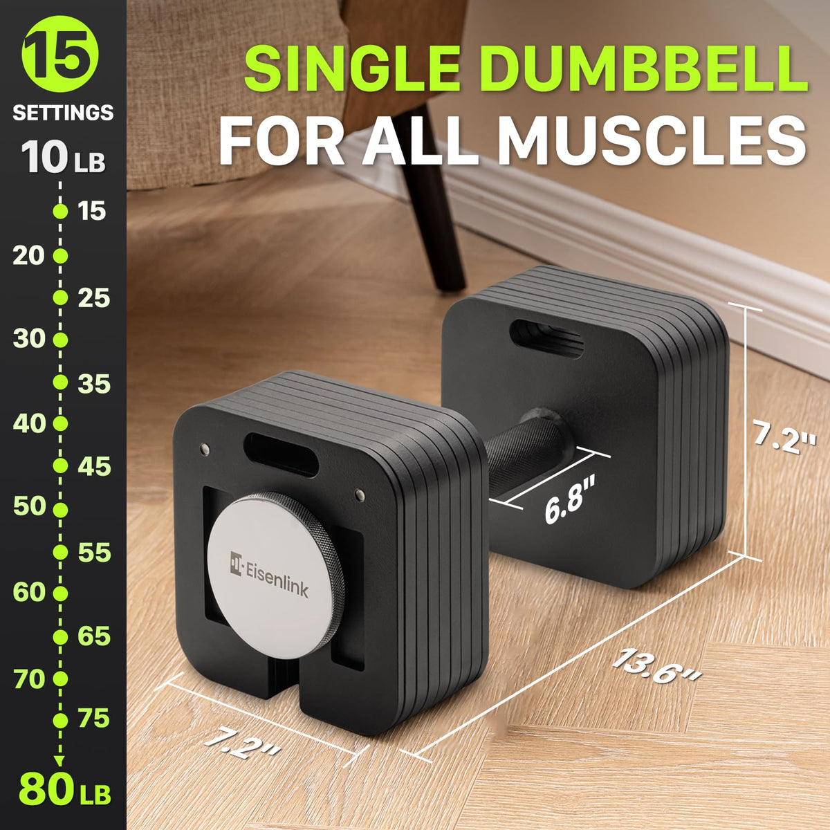 Adjustable Dumbbell Set 10-50lb O1291