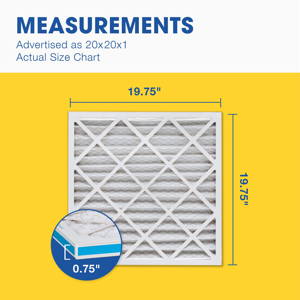 20-Inch 3-Speed Box Fan & 20x20x1 MERV 13 Pleated Air Filter 6 Pack U993480